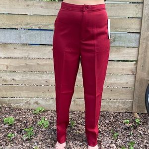 NWT vintage Levi’s high waist bend over pants red